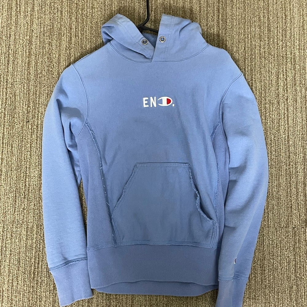Vintage Champion Men's End Hoodie